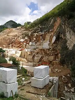 Carrara marble quarry