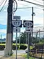 PR-177 east at PR-889 intersection in Juan Sánchez, Bayamón