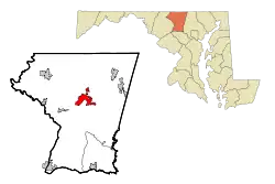 Location in Maryland