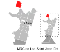 Location of Saint-Ludger-de-Milot