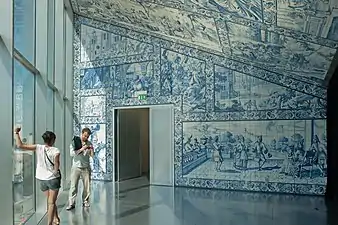 Azulejo scenes in Portugal