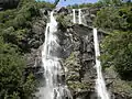 Waterfall called Cascade Acquafraggia. From 2015-07. Closeup