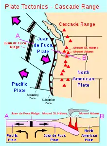 Image 27Image of the Juan de Fuca Plate that produced the magnitude 8.7–9.2 Cascadia earthquake in 1700. (from Geology of the Pacific Northwest)