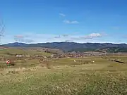 Cașinu Nou village, viewed from Plăieșii de Jos village