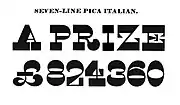 Italian (reverse-contrast) typeface