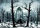 Caspar David Friedrich: Monastery graveyard under snow, 1818