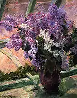 Mary Cassatt, Lilacs in a Window, 1880