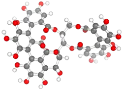 Castalagin ball and sticks 3d representation