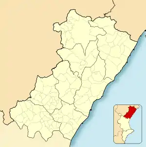 Vinaròs is located in Province of Castellón