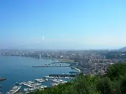 Castellammare di Stabia with the Gulf of Naples and the Vesuvio