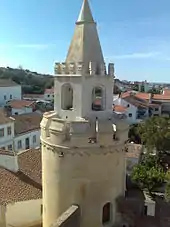 The Castle of Viana do Alentejo with the city below