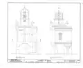 Architectural drawings of the Lighthouse produced in the HABS San Juan, Puerto Rico field office