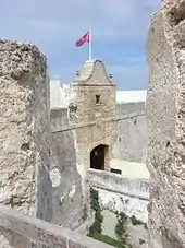 Inside view of Castillo de Santa Catalina