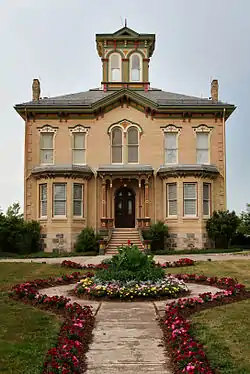 Exterior view of the front facade of Castle Kilbride