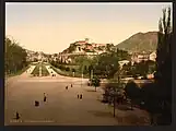 View from the terrace of Sanctuary of Our Lady of Lourdes