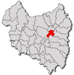 Location in Covasna County