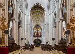 Rear view of the main altar