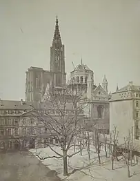 The crossing dome being built, 1878 or 1879