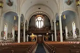 Nave looking toward gallery