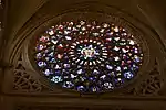 Rose window of west façade of Toledo Cathedral (end of 15th century)