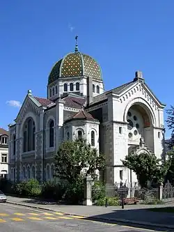 Jewish synagogue of La Chaux-de-Fonds, canton of Neuchâtel.