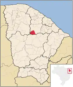 Location in Ceará  state