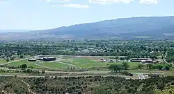 Cedaredge as seen from Cedar Mesa.