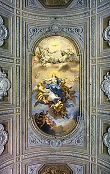 Ceiling of the "Assumption of Mary" in Santa Maria Immacolata a via Veneto, Rome