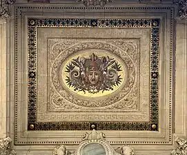 Neoclassical meander border on a ceiling of the Palais Garnier, Paris, by Charles Garnier, 1860–1875