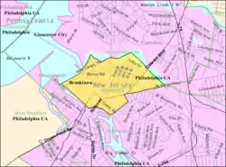 Census Bureau map of Brooklawn, New Jersey