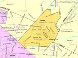 Census Bureau map of Buena, New Jersey