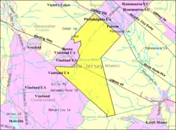 Census Bureau map of Buena Vista, New Jersey