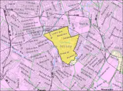 Census Bureau map of Garfield, New Jersey