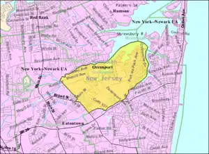 Census Bureau map of Oceanport, New Jersey