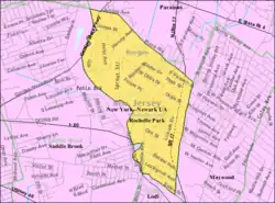 Census Bureau map of Rochelle Park, New Jersey