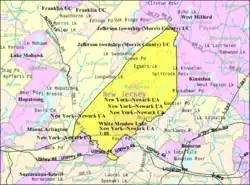 Census Bureau map of Rockaway Township, New Jersey