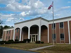 The George C. Wallace Administration Building located on the campus of Central Alabama Community College.