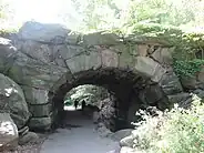 Huddlestone Arch on the East Drive, just south of Harlem Meer (2019).