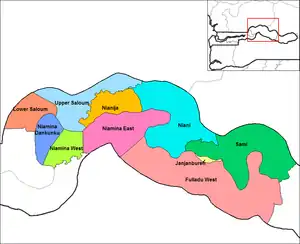 Districts of Central River Division