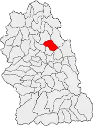 Location in Hunedoara County