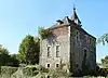 Het oude kasteel van de graven van Borchgrave, momenteel een openbare school