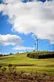 A vertical shot of Challicum Hills Wind Farm