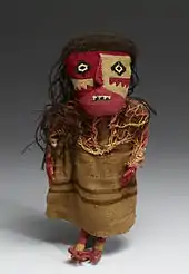 Textile doll (11th century), Chancay culture, Peru. Doll found an ancient tomb.