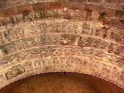 Closeup of the chancel arch