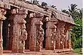 Yali pillars with Hippogryphs at Hampi