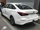 The rear view of the Changan Eado EV II