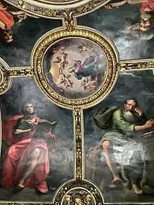 Saint John and Saint Luke; Ceiling of Chapel of Saint Anne