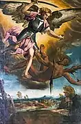 St Michael Vanquishing the Devil Bonifacio de' Pitati