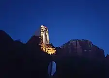 The chapel at night