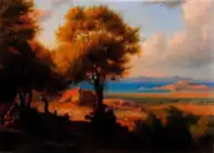 Painting of a Greek landscape